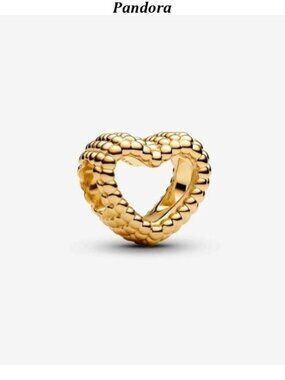 Authentic Beaded Open Heart Pandora Charm